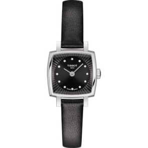 Bracelet de montre Tissot T600043159 Cuir Noir 9mm